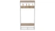 Вешалка напольная модульная Ferrum-decor Трелис 15 180x90x38 белый ДСП Дуб Сан-Марино 16мм (XK00332) - изображение 3