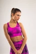 Комплект для фитнеса топ+леггинсы женский Spaio Fitness розовый флуо S/M (590128232427111) - изображение 2