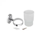 Склянка з тримачем Lidz Oreo 0401 настінний (матове скло) LDORE0401CRM22163 Chrome - изображение 4