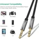 Кабель аудио Ugreen 3.5 mm AUX круглый и прямые штекеры 1M Black (YM847) - изображение 3