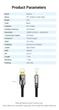 Кабель видео Vention DisplayPort 1.4 8К / 60Hz 4K / 144Hz 3D с нейлоновой оплеткой 3M Black (YM831) - изображение 10