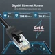 Високошвидкісний інтернет кабель Ugreen RJ45 Gigabit Ethernet для відео PS5 PS4 Lan мережевий кабель шнур 2 м (YM840) - зображення 2