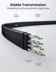 Високошвидкісний інтернет-кабель RJ45 Ethernet Ugreen плоский Lan мережевий кабель 0.5 м 40 Гбіт/с (YM838) - зображення 6