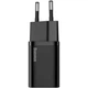 Сетевое зарядное устройство Baseus Super Si Quick Charger 1C 20W Cable Type-C to iPhone Black (YM904) - изображение 4