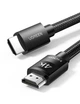 Высокоскоростной HDMI шнур кабель UGREEN 4K HDMI 2.0 в нейлоновой оплетке черный 1 м (YM855) - изображение 1
