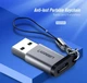 Адаптер Ugreen USB 3.0 to Type-C з карабіном Space Gray (YM820) - зображення 2