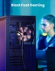 Високошвидкісний інтернет-кабель RJ45 Ethernet Ugreen плоский плетений Lan мережевий кабель шнур 2 м (YM1148) - зображення 7