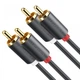 Мультимедийный кабель Ugreen 2RCA to 2RCA Audio Cable 2 м Black (YM960) - изображение 2