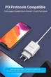 Сетевое зарядное устройство с поддержкой быстрой зарядки Vention USB-Type C 20W PD White (YM893) - изображение 4
