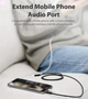 AUX аудіо кабель подовжувач Vention 4 pin Audio 3.5 мм Metal Type 3 м Black (YM871) - зображення 3