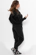 Женский спортивный костюм на флисе ISSA 11088 4XL Черный ( IS-11088/2 N ) - изображение 2