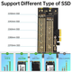 Перехідник Адаптер PCI-E на Dual M.2 SSD JEYI SK6 (NVME (m Key) and SATA (b Key) SSD) - зображення 5