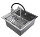 Мойка из нержавеющей стали AQUAMILL 5050 + смеситель гибкий + дозатор + решетка - изображение 4