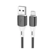 Кабель BOROFONE BX79 USB to Micro 2.4A, 1m, silicone connectors, Black/White - зображення 1