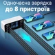 Многопортовое зарядное устройство на 8 разъемов Addap WLX-A9+ с дисплеем: 6×USB+1×QC+1×Type-C, 40W - изображение 8