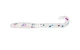 Силиконовый твистер для микроджига Fox 5см Nimble #105 (electric pearl) (съедобный, 20шт) - изображение 2