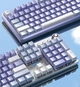 Клавіатура Aula Mechanical F2088 PRO White/Violet, plus 9 Purple keys KRGD blue (6948391234915) - изображение 2