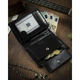 Гаманець чоловічий шкіряний 4U CAVALDI 0001-BS-RFID-5403 чорний - зображення 8