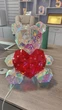 Мишка Love Bear голографический 3D с LED подсветкой с красным сердцем 30 см - изображение 6