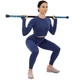 Килимок гімнастичний 3-х секційний Бодібар Body Bar Zelart FI-9994-4 вес 4кг чорний-блакитний - зображення 7