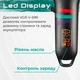 Машинка для стрижки волос аккумуляторная профессиональная LED дисплей, мощный триммер для стрижки VGR V-699 Черный - изображение 6