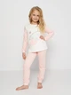 Детская теплая пижама для девочки Flamingo 329-055 122 см Персиковая/Молочная (4829960192633) - изображение 5