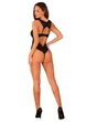 (SALE) Мереживне боді Obsessive Donna Dream crotchless teddy M/L Black, відкритий доступ - зображення 7