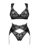 Еротичний жіночий комплект Obsessive Donna Dream XS/S чорний - зображення 3