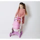Детская коляска для кукол с люлькой Doloni Toys 0121/04 Игрушечная коляска 50 x 30 x 40 см Серо-розовая - изображение 3