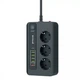 Мережевий подовжувач фільтр Proove Power Socket PD-03 3*Рожетки 5*USB 1*Type-C 2 м 3000 W Black - зображення 1