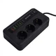 Мережевий подовжувач фільтр Proove Power Socket PD-03 3*Рожетки 5*USB 1*Type-C 2 м 3000 W Black - зображення 3