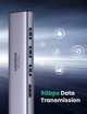 Многопортовый адаптер концентратор UGREEN CM511 USB C 6 в 1 MicroSD, SD, HDMI, USB 3.0 Grey (60383) - изображение 5
