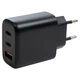 Зарядний пристрій Vinga GaN 65W PD+QC 2C1A ports Wall Charger (VCPCHCCA65B) - зображення 2