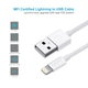 Дата кабель USB 2.0 AM to Lightning 1.8m 2.1A MFI White Choetech (IP0027-WH) - зображення 11