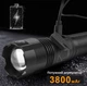 USB LED Фонарик Ручний - В Руку Туристичний Похіднийй Світлодіодний Портативний Кемпінговый , XHP50 2300 lm, 3800mAh Аккумуляторний на Батарейках - зображення 3