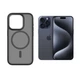 Силиконовый чехол Monblan iPhone 15 Pro Max Series Magnetic Crystal Black - изображение 1