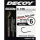Крючок Decoy K-105 Live bait light 10 (12 шт/уп) (1562.03.40) - изображение 2