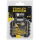 Набор бит Stanley FatMax, Phillips, Ph1, Ph2, Ph3, L 50 мм, 10 шт, кейс (STA88564) - изображение 1