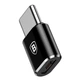 Переходник адаптер OTG Baseus Micro-USB - Type-C Black (YM0234) - изображение 1