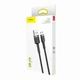 Кабель зарядный Micro USB Baseus USB Cable to microUSB 2А Cafule 3 м BGray/Black (YM0543) - зображення 6