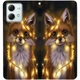 Чохол-книжка BoxFace для Motorola G84 Лисичка у Гірляндах (51052) - зображення 3