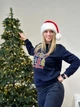 Fashions • Батник жіночий Christmas Fashions 42-44 темно-синій (4191-фг) - зображення 2
