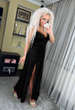 Fashions • Вечернее люрексовое платье Grace Fashions M черный (7123-ди) - изображение 2