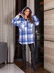 Fashions • Куртка баранчик в клетку Tasha Fashions 42-48 синий (4842-ди) - изображение 9