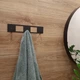 Крючки Настенные 25см х 5см Glozis Kanto Black H-083 - изображение 7