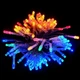 Яркая светодиодная гирлянда от USB + НА БАТАРЕЙКАХ 100LED DL 10м разноцветная 7G-F-7797 - изображение 2