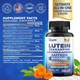 Передовая добавка для поддержки глаз и зрения Zoyava Lutein and Zeaxanthin 8000 MG Eye Vitamins with Saffron, Glucomannan, Ashwagandha, and Green Tea Extract Vision and Eyes Support - изображение 3