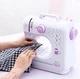 Универсальная портативная швейная машинка Sewing Machine с подсветкой реверсом педалью от сети от батареек - изображение 2