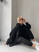 Жіноча подовжена джинсова куртка з якісного деніму MILIRUD DENIM розмір One size чорного кольору (00511) - зображення 4