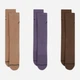 Набор мужских носков высоких Nike U J ED CUSH POLY CREW 144 DX9632-905 38-42 3 пары Коричневый/Фиолетовый (196153838086) - изображение 2